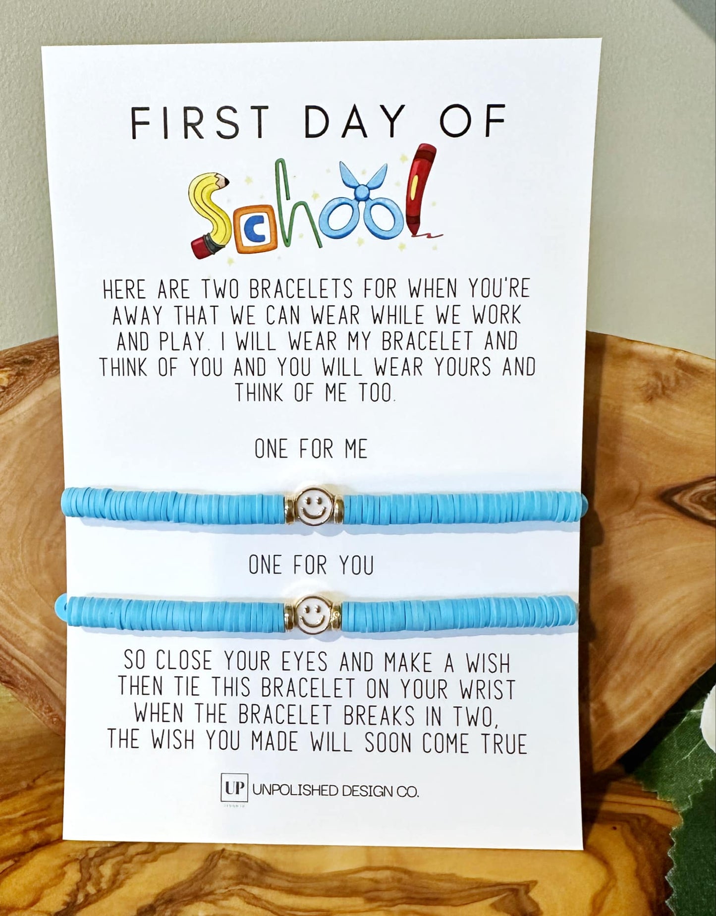 First Day of School Matching Bracelet Set