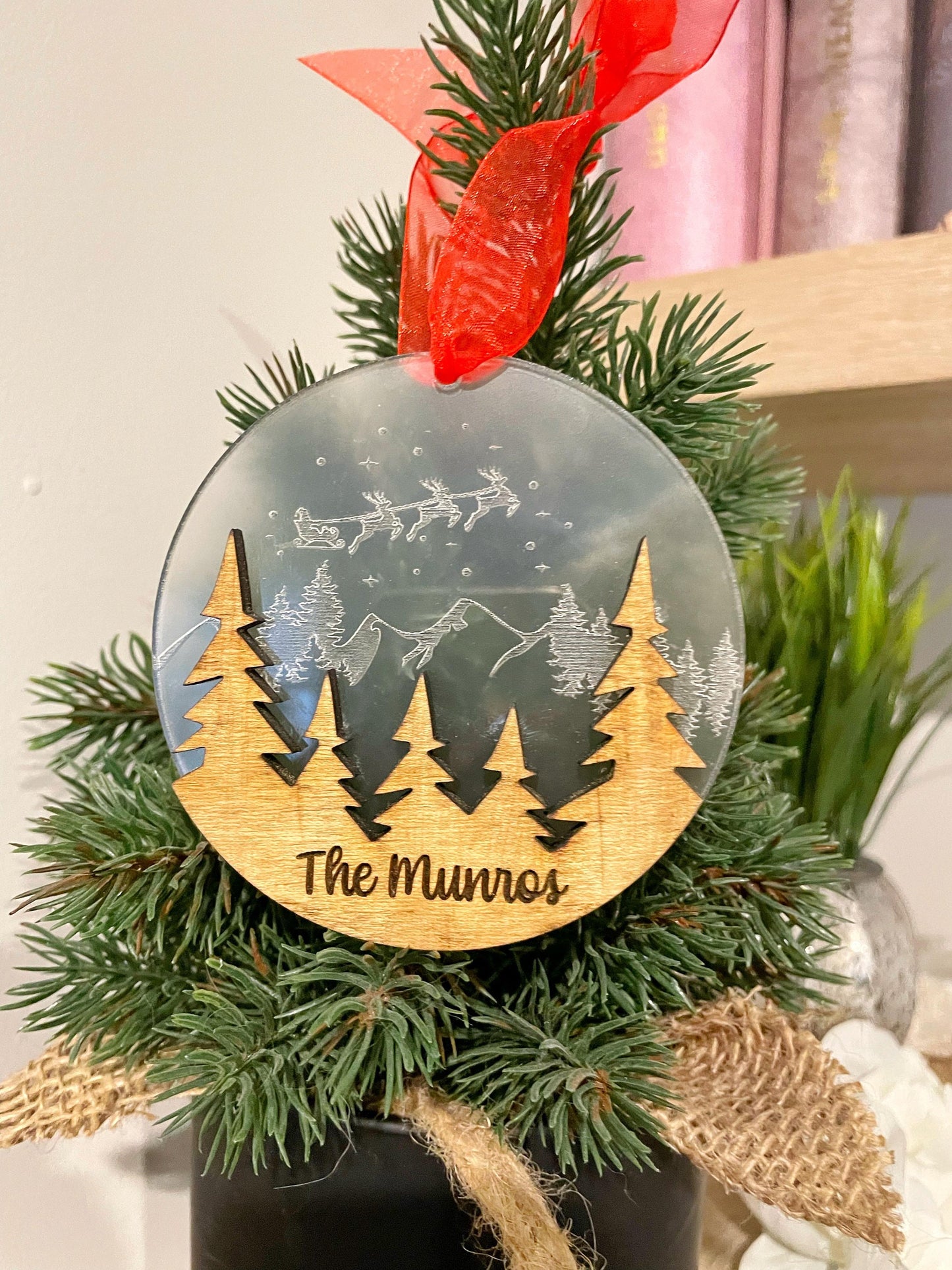 Personalized 2024 Christmas Ornament - Family Name Decoration