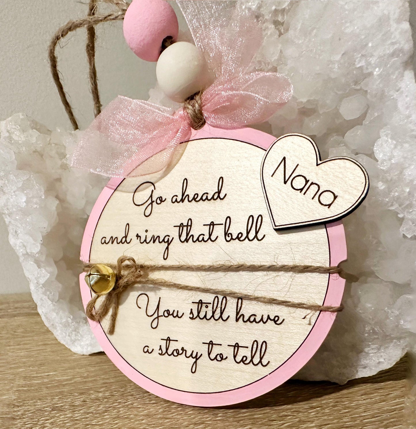 Personalized Breast Cancer Ornament - Ring that Bell!