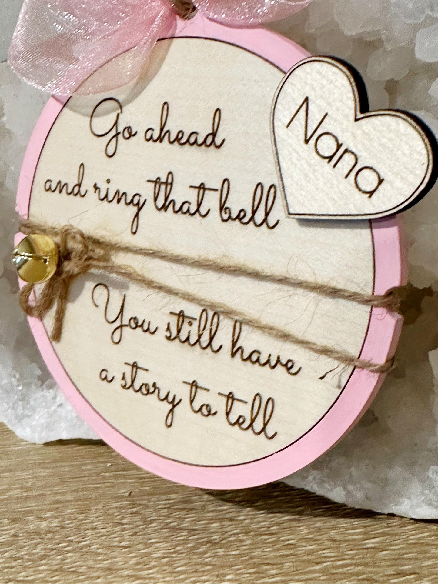 Personalized Breast Cancer Ornament - Ring that Bell!