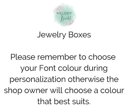 Elegant Personalized Jewelry Box