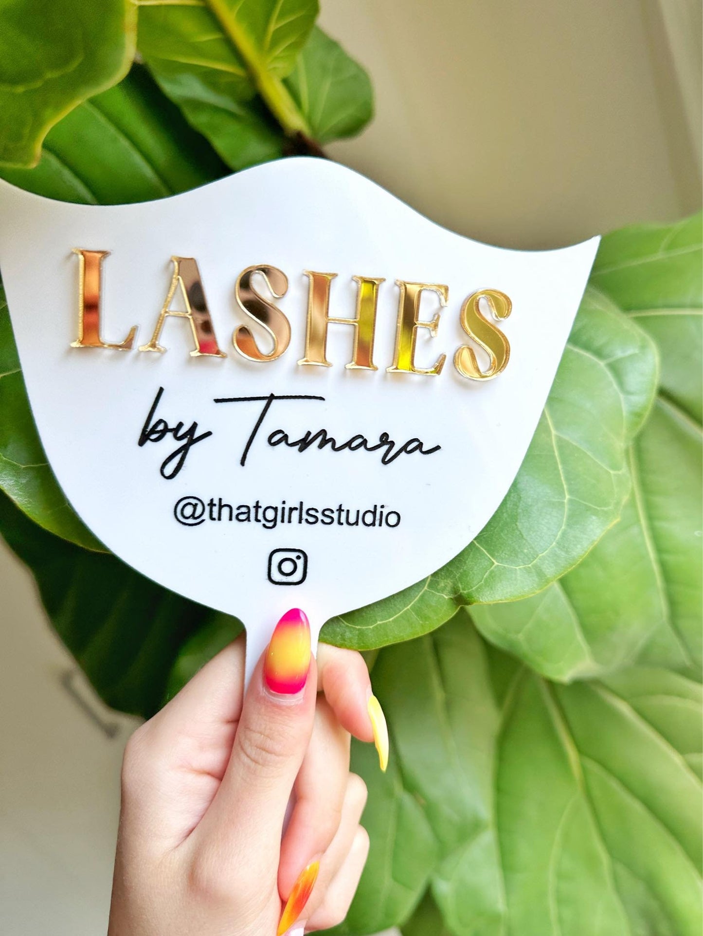 Personalized Lash Mirror Paddle