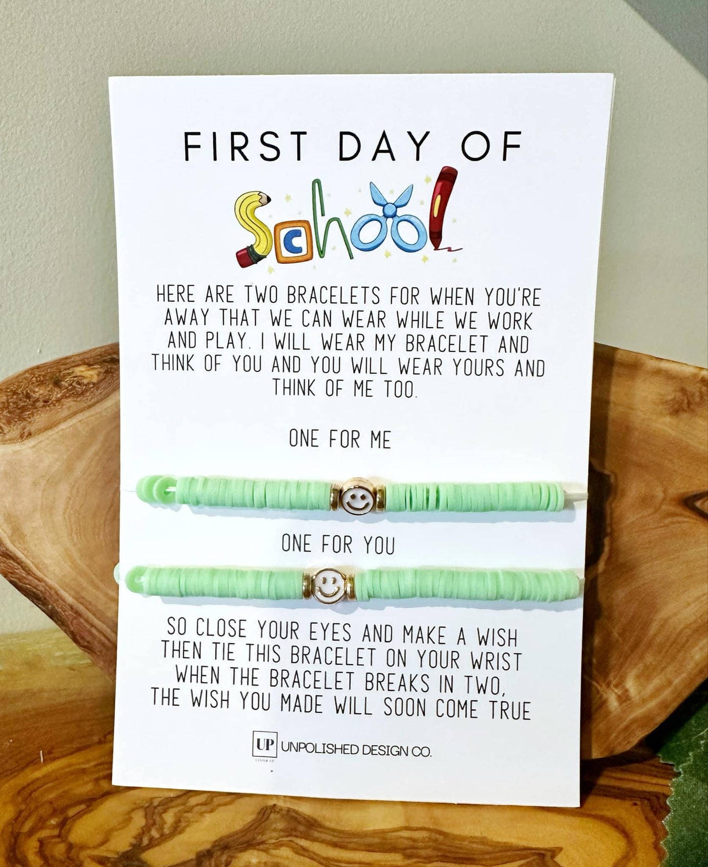First Day of School Matching Bracelet Set