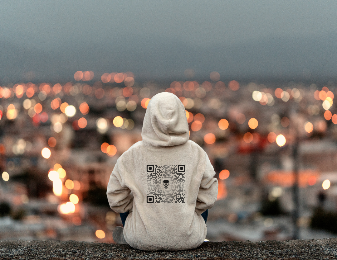 Offensive QR Code Hoodie - "Get F*cked" Unisex Pullover