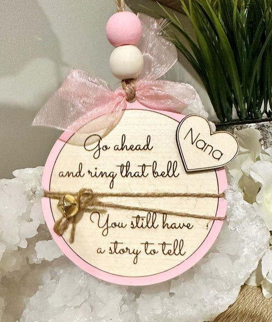 Personalized Breast Cancer Ornament - Ring that Bell!