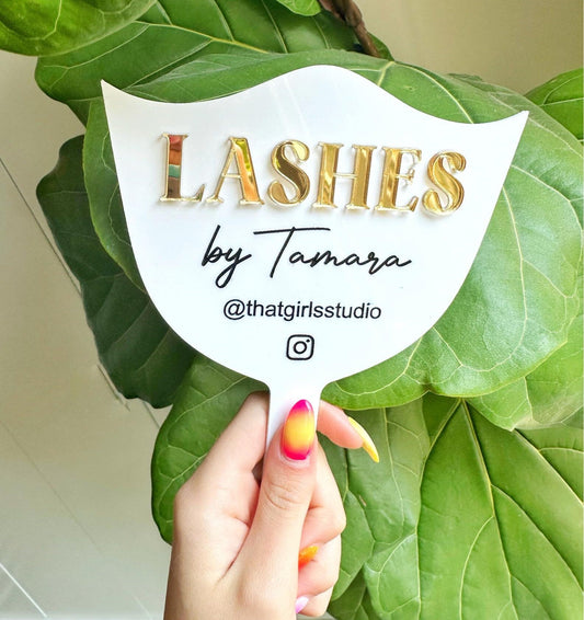 Personalized Lash Mirror Paddle