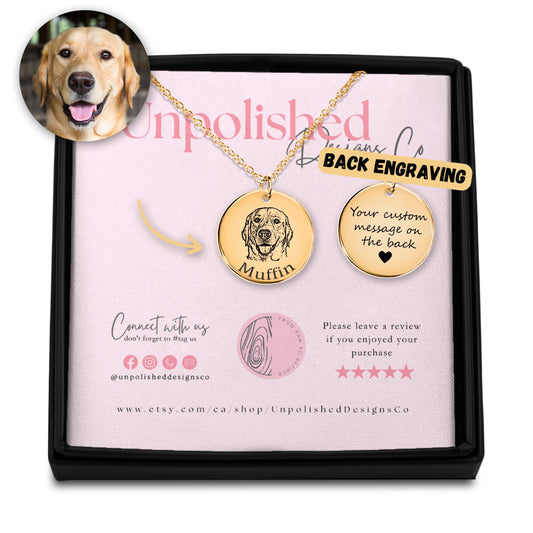 Pet Photo Necklace - Personalized